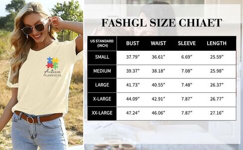 Autism Awareness Shirt Women See The Able Not The Label Autism Shirt Casual Inspirational Short Sleeve Positive Tee Tops in Kuwait