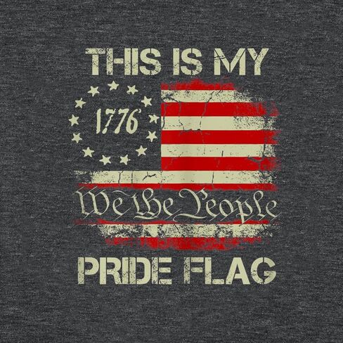 This is My Pride Flag T Shirt Women 4th of July Patriotic Shirts We The People Short Sleeve Tee Tops in Saudi Arabia