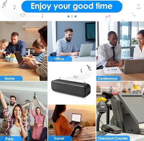 مكبرات صوت الكمبيوتر، مكبرات صوت الكمبيوتر، مكبرات صوت USB سلكية، مكبرات صوت محمولة صغيرة للكمبيوتر المحمول، مكبرات صوت سطح المكتب، مكبر صوت للكمبيوتر الشخصي - التوصيل والتشغيل in Kuwait