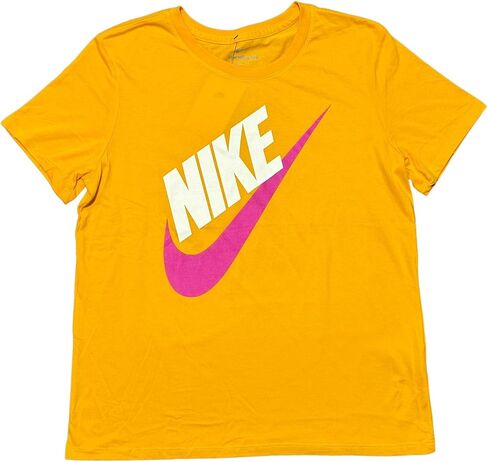 تيشيرت رياضي بشعار Nike للنساء (الولايات المتحدة، ألفا، كبير، عادي، عادي، ذهبي جامعي) in Saudi Arabia