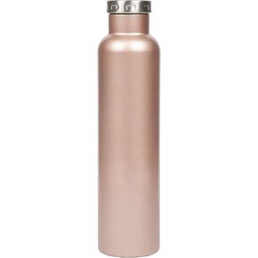 FIFTY/FIFTY Wine Growler Water Bottle, Narrow Mouth, Seven Fifty, 750ml/25 oz, Rose Gold