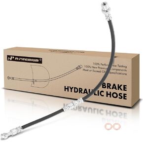 A-Premium Front Passenger Side Brake Hydraulic Hose Compatible with Select Subaru Models - Impreza 1993-2001, Legacy 1990-1998 - Replace# 26531AA001