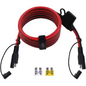 8FT/2.44m 14AWG SAE to SAE Extension Cable Quick Disconnect Wire Harness SAE Connector/SAE TO SAE Heavy Duty Extension Cable