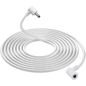 Extension Cable for Ring Solar Panel and Super Solar Panel, 3.5mm DC Adapter Extension Cord, Solar Panel Extension Cable, 12FT DC Extension Cord Compatible with Ring Solar Panel, 1-Pack