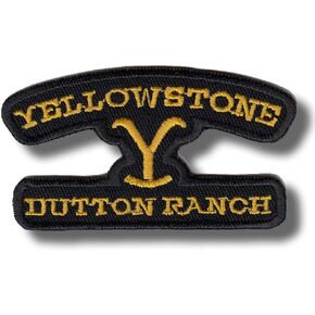 Yellowstone Ranch Embroidered Patch for Clothing - Sew-On or Iron-On Applique Badge - Trendy DIY Fashion Accessory - Unique Decorative Logo for Jackets, Jeans, and Bags - Vintage - Apparel