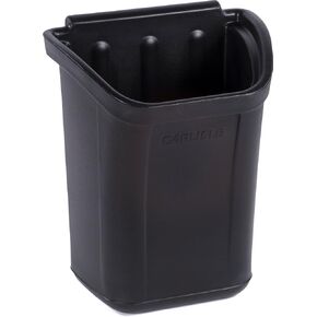 Carlisle FoodService Products CC11TH03 Trash Bin for Bussing Cart, 7 gal Capacity, 22" Height, 18" Width, 12.25" Length, Polyethylene (PE), Black