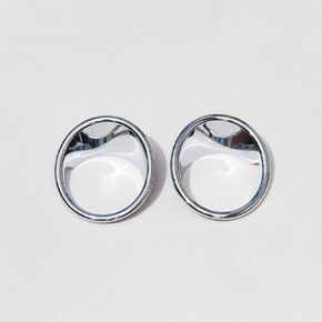 2Pcs ABS Chrome Car Front Fog Lamp Cover Trim for BMW X5 F15 2014-2018 Accessories