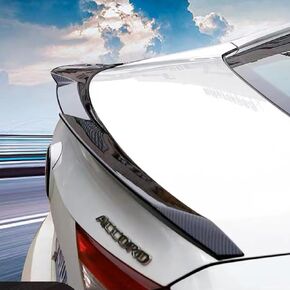 Trunk Lid Rear Spoiler for Honda Accord 2018 2019 2020 2021 10th Gen 4 Door Sedan-JDM Akasaka Style Trunk Spoiler Wing-Carbon Fiber Look