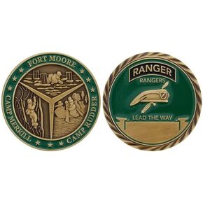 United States Fort Moore Army Rangers Lead The Way Challenge Coin