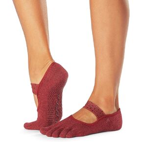 toesox Grip Pilates Barre Socks – Non-Slip Mia Half Toe for Yoga & Ballet