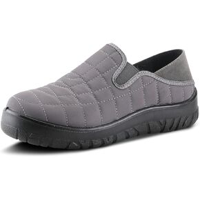 Flexus Spring Step Mella Slip on Shoes for Women - Waterproof Nylon Loafer with Snow Grip Clip - Comfortable Ladies Shoes for Outdoor