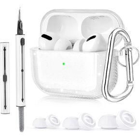 Clear AirPod Pro 2 Case Cover, QINGQING for Clear AirPods Pro 2nd Generation Case Clear Airpods Pro Case, Bling AirPod Pro Clear Case for Women Men