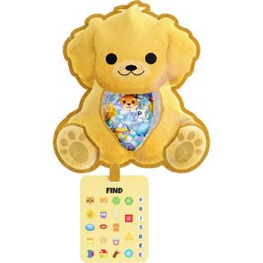 BIZYBOO - لعبة The Seek & Find Plush الأصلية - لعبة البحث عن الأشياء المخفية وحل مشكلة لعبة المطابقة التعليمية للأطفال من سن 2 فما فوق (سبايك)