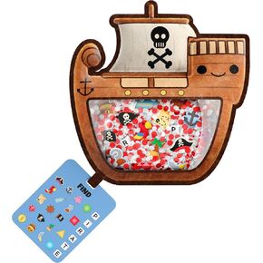 BIZYBOO - The Original Seek & Find Plush - Hidden Object Search Problem Solving Educational Matching Game for Kids 2 and Up (Spike)