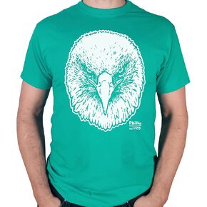 Philadelphia, Hand-Drawn Eagle T-Shirt, Made in The USA, Football Shirt