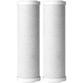 2-Pack Compatible WaterPur CCI-10-CLW Activated Carbon Block Filter - Universal 10 inch Filter for WaterPur Clear Water Filter Housing by AWS