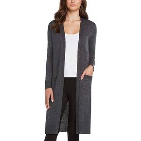 Matty M Women's Duster Open Front Knit Cardigan Sweater