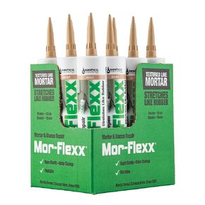 Sashco 15010 Mor-Flexx Caulking for Mortar, 10.5 Ounce Cartridge, Beige (Pack of 12)