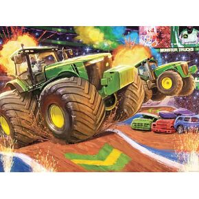 Ravensburger John Deere Big Wheels 100 Piece Jigsaw Puzzle | Designed for Kids | Durable and Colorful | Promotes Problem-Solving Skills | Ideal Gift for Toddlers