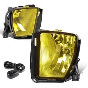 DNA MOTORING FL-ZTL-807-AM Front Bumper Fog Light Driver & Passenger Side Enhance visibility [Compatible with 13-18 Ram 1500]