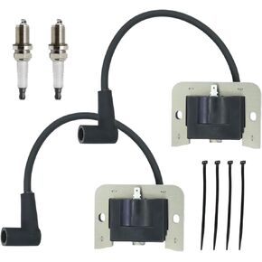 32-584-06-S Ignition Coil Module Replacement for Kohler 7000 Series KT600 KT610 KT715 KT725 KT730 KT735 KT740 ZT710 ZT720 ZT730 Lawn Mover Engine with Spark Plug 2pcs