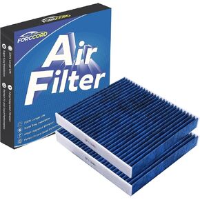 2-PACK فلتر هواء المقصورة يناسب A3(15-20)، A3 Quattro/Golf SportWagen(15-19)، جيتا (19-21)، تيغوان أطلس جولف GTI Golf Alltrack استبدال فلتر الكربون المنشط ACF028(CF11643)