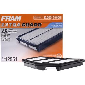 FRAM Extra Guard CA12551 Rigid Replacement Engine Air Filter for Select 2019-2023 Nissan Altima (2.5L), Provides Up to 12 Months or 12,000 Miles Filter Protection
