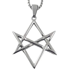Unicursal Hexagram - Thelema Pentagram Stainless 316L - 1.5 inch