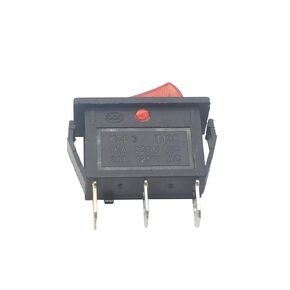 15A 250V 20A 125V AC 3 دبوس 2 موقف مفتاح هزاز أحمر مضاء لطاحونة سطح المكتب، المواقد الكهربائية، مصباح النيون، الأجهزة المنزلية، جزازة العشب، منفاخ الثلج.