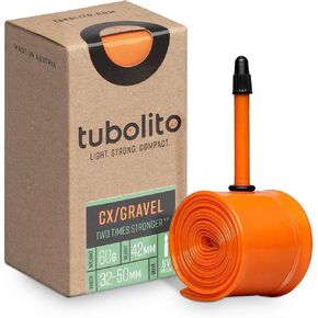 Tubolito CX/Gravel 700C x 32-50mm Tube with 42 mm Presta Valve | Light, Strong & Compact | Rim & Disc Brake Compatibility