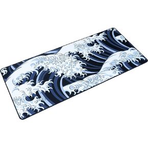 Locus Kurai Pastel XL Japanese Style Gaming Mouse Pad/Desk Mat - Large, Wide (XLarge) Artisanal Mousepad, Durable Hybrid Textured Surface | 18x16 Inch / 450x400mm [3mm Thick]