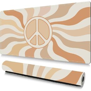 Avezano Abstract Artisan Mouse Pad, Large Gaming Mouse Pads with Non-Slip Rubber Base, Stitched Edges Desk Mat Big Mousepad for Computer Keyboard, Home & Office Gifts, 31.5x15.7inch