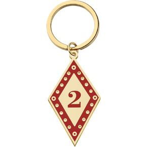 CENWA Fraternity Greek Number Keychain Line Number Keychain Friendship Gift for Men