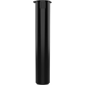 80mm CR Premium Plastic Packaging Pop Top Tubes – Bulk Child Resistant Travel Holder Vial Sample Containers Mini Storage Strong Seal Squeeze Cap – 1,150 Qty (Black)