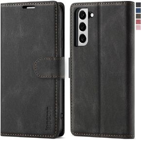 Samsung Galaxy S22+ Plus Case,Galaxy S22+ Plus Wallet Case with Card Holder RFID Blocking Kickstand Magnetic,Leather Flip Case Wallet for Galaxy S22+ Plus 6.6 Inch (Fashion Blue)