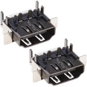 SING F LTD 2PCS HDMI Port Compatible with Xbox One X Console ONLY Socket Interface Jack Plug Connector Display Port Component Replacement Parts Accessories