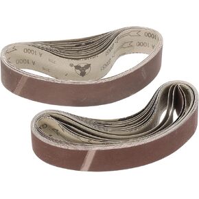 uxcell 2-inch x 27-inch(50mm x 686mm) Sanding Belt 800 Grit 1000 Grit Aluminum Oxide 22pcs