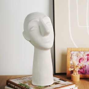 Couple Statue, Couple Figurine Shelf Decorations for Living Room, Shelves, Bookshlf, Home Decor, Abstract Design Ceramic 8.07 Inch