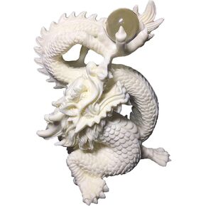 Chinese Feng Shui Dragon Statue,Dragon with Bead Statue Sculpture for Home Office Decorations,Art Collection,Gift Choice