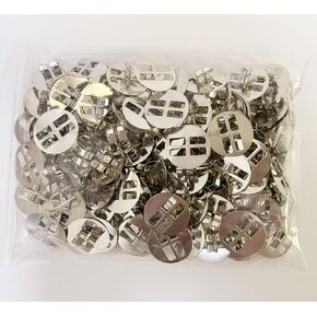 GDJIEDE 100 PCS Wick Sustainer,Metal Base for Wooden Wick Candle