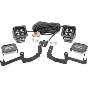 Rough Country 2" LED Windshield Kit w/Amber DRL for 2019-2022 Silverado - 70844