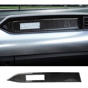 GZXinWei Carbon Fiber Interior Car Dashboard Decoration Strip Car Styling Sticker Trim Panel Accessories for Ford Mustang 2023 2022 2021 2020 2019 2018 2017 2016 2015