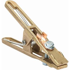 260/500A Welding Ground Clamp, Brass A-shape Ground Welder Ground Clamp Welder Earth Ground Cable Copper Grip Clip Clamp for Welding Machine (260A)