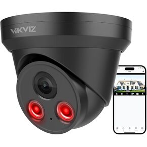 4K PoE IP Camera Outdoor,8MP Security Network Camera,Two Way Talk, Human/Vehicle Detection,98ft IR Night Vision,SD Card Record(512G),H.265+,IP67,WDR