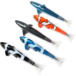 Abhay Creative Fish Pen Case,School Seahorse Pen Set,Cute Ocean Pen for Fish Party Supplies