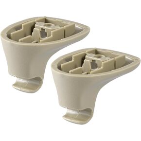 X AUTOHAUX 2pcs Beige Car Plastic Sun Visor Hook Clip Bracket Retainer for Dodge Avenger 2008-2014 for Chrysler Sebring 2007-2010 for Chrysler 200 2011-2015 1GW25DW1AA