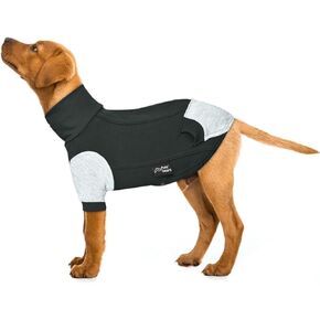 Dog Fleece Hoodie with Stylish Pocket | Stretch Fabric, Leash Hole, Snap Button Colors | Dog Hoodie for Small, Medium, Large & Extra Large Dogs
