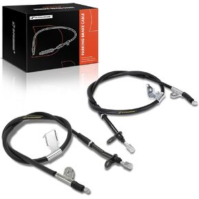 A-Premium Rear Driver and Passenger Side Parking Brake Cable Assembly Compatible with Infiniti Models: M35 2006-2007, M45 2006-2007, 2-PC Set - Replace# 36531EG000, 36531EG00A