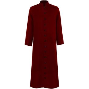 Medieval Priest Costume Roman Clergy Pastor Cassock Robe Litergical Vestment Pulpit Monk Wizard Halloween Uniform