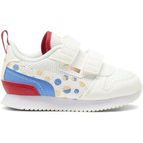 PUMA Kids R78 Hook and Loop Sneaker, Warm White-Blue Skies-Chamomile, 6 US Unisex Toddler